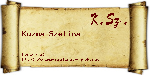 Kuzma Szelina névjegykártya